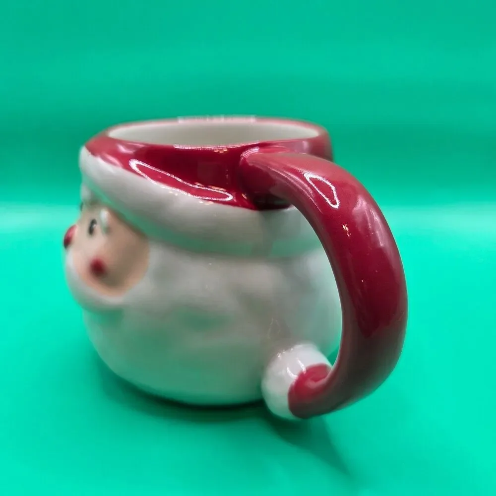 Wondershop Target Santa Face Mug Earthenware Christmas Holiday Red White